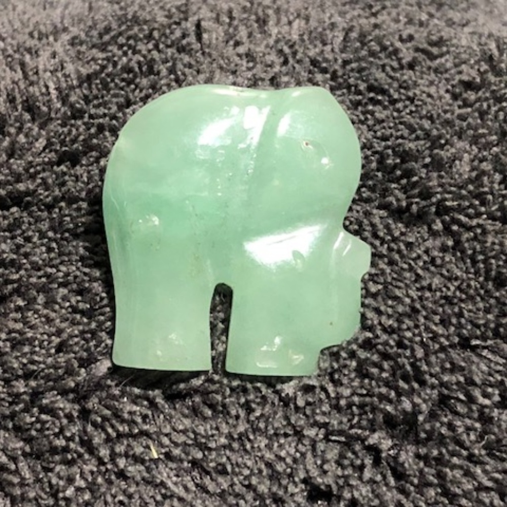 Jadeite Jade Elephant Pin